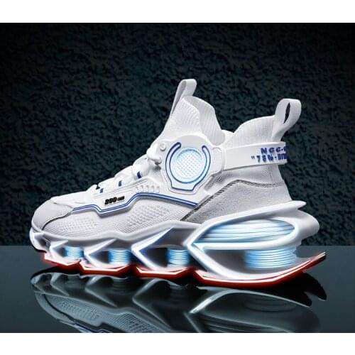 Brand Blade Men Sneakers Mesh High Top Men Running Shoes Sapato Masculino Outdoor Breathable Men Walking Shoes Male Footwear