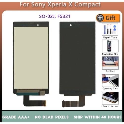 For Sony Xperia X Compact SO-02J F5321 LCD screen assembly touch glass,With repair parts LCD Display White Black Blue Pink