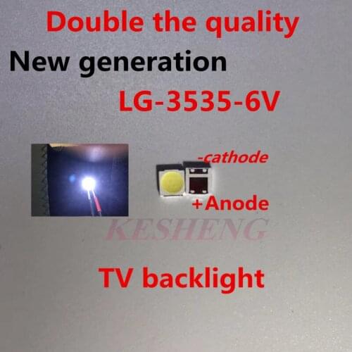 40PCS LCD TV repair LG led TV backlight strip lights with light-emitting diode 3535 SMD LED beads 6V