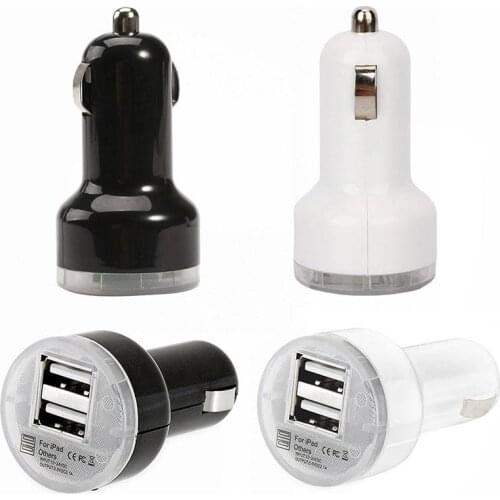 Dual USB Car Charger Adapter 2.1A USB Cigarette Lighter For Smart Car Phone Vehicle Accessories Charger Auto WholesaleAuto N7X2