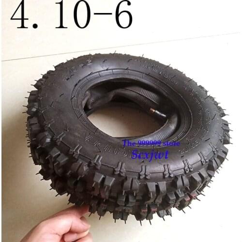 Hot Sale High Performance 4.10-6 Tyre and Rim Fit All Models ATV Go Kart MIni Quad 47cc 49cc Snowplow Tires Snowmobile Tires