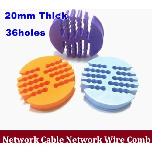 36 holes Network Cable Comb network Wire management device Wiring tools for data center /computer room / home network cable 20mm