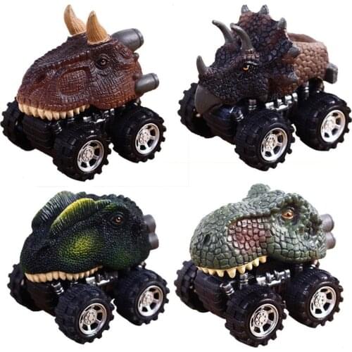 3-14 year old childrens car pull back car dinosaur toy and big tire wheel creative gift toy for boys and girls