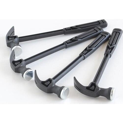 Plastic Handle Mini Hammer Claw Hammer Household Woodworking Nail Puncher Metal Claw Hammer Emergency Rescue Tool