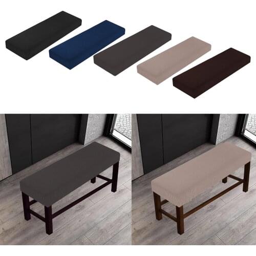 Soft Stretch Dining Bench Covers Rectangle Slipcovers Non Slip Washable