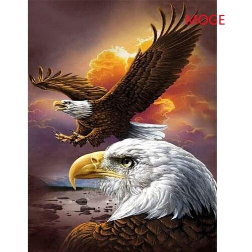 Eagle flying in the sky DIY diamond painting diamond embroidery cross stitch Rhinestone Mosaic painting hall hanging murals
