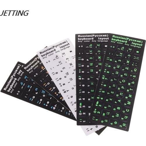New Russian Letters Keyboard Stickers For Notebook Computer Desktop Keyboard Cover Covers Russia Sticker For Laptops