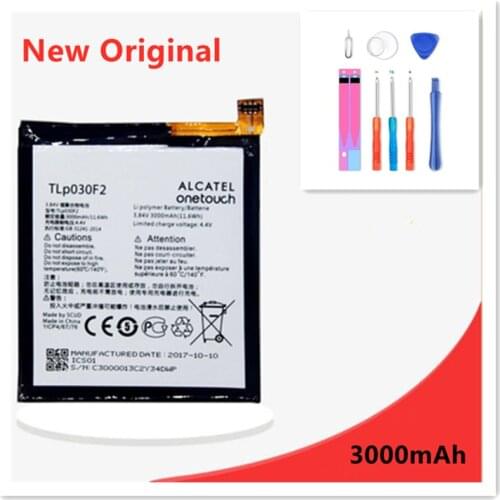 NEW 3000mAh Battery TLp030F1 TLp030F2 For Alcatel One Touch Idol 4S, OT-6070, OT-6070K, OT-6070O, OT-6070Y Batteries