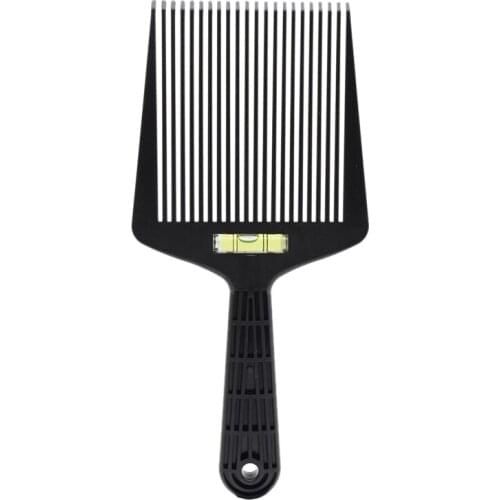Hair Trim Accessories Foam Clip Comb Comb Hairdresser Styling Hair Comb Non-Slip Handle Plastic Flat Top Comb