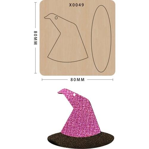 Die cuts halloween stamps and dies Suprise creation storage for card making Magic hat Magician Suitable for big shot machines