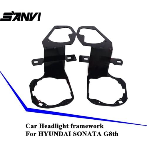 SANVI frame adapter Framework transition DIY Bracket Holder for Hyundai Sonata8 Hella 3 5 Projector lens