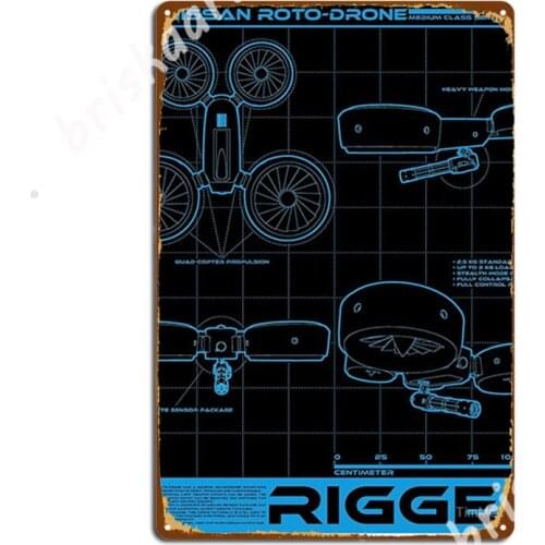 Shadowrun - Rigger Shirt Metal Signs Designing pub Garage Wall Decor pub Tin sign Posters