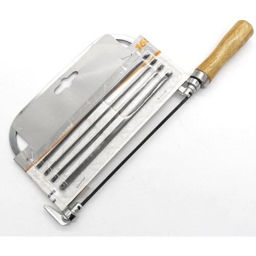 7 inch U-shaped etched saw hand saw woodworking saw curve etched saw hand saw sent saw blade 5 wooden handle U-shaped saw set