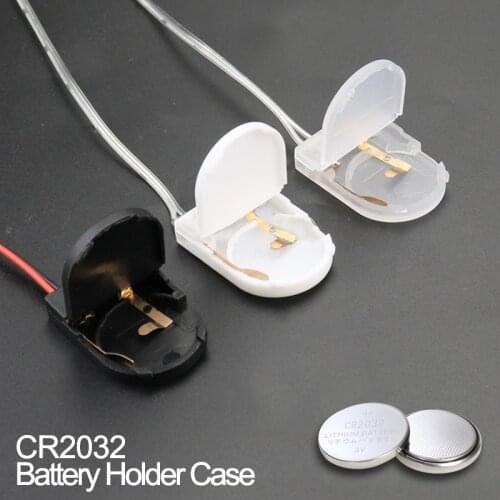 2/5PCS CR2032 Button Coin Cell Battery Socket Holder Case High quality DIY Battery Storage Box With ON-OFF Switch 3 volt