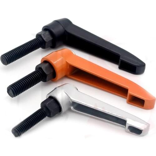 2pcs M4 7 font hand screws bolts L type adjustment tight knob handle screw bolt zinc alloy 8mm-30mm length