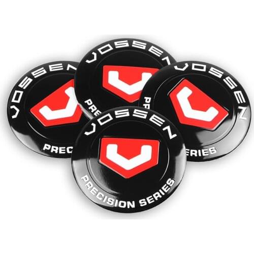 4PCS 56MM VOSSEN Car Wheel Center Hub Caps Badge Emblem Sticker Decal Wheel Dust-proof covers Badge logo Decoration Accessories