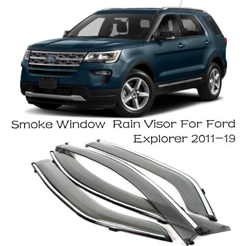 4pcs Blade Side Windows Deflectors Door Sun Visor Shield For Ford Explorer 2011-2019