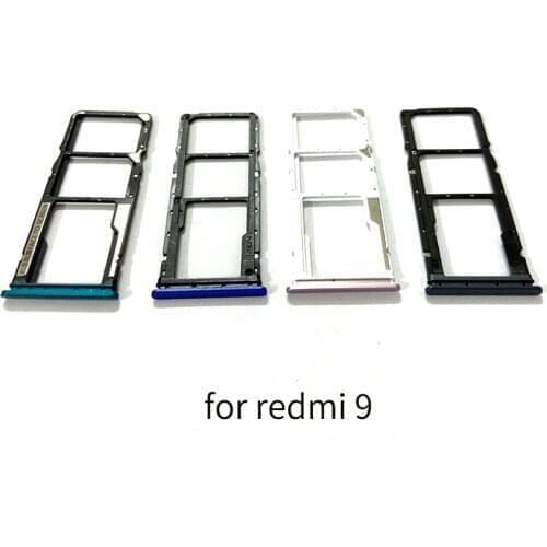 50PCS For Xiaomi Redmi 9 SIM Card Tray Slot Holder Adapter Socket
