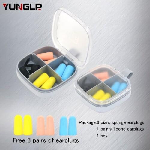 Earplugs Concert Sleeping Small Music Foam Soundproof Noise Reduction Sleep Plug For Case Canceling Silicone Swimming Ear Plugs
