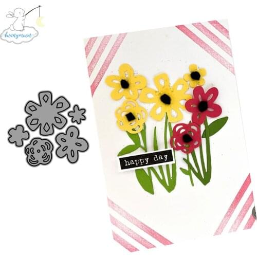 CH Floret 3D Gift Stitched DIY Scrapbooking Stamps Craft Embossing Die Cut Making Stencil Template
