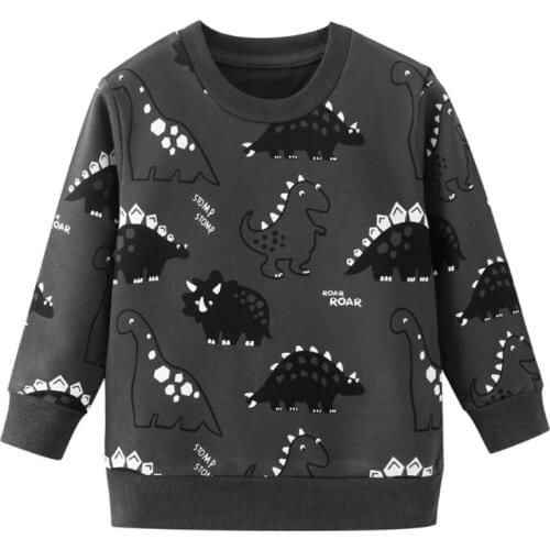 Funnygame Kids clothes spring long sleeve t shirt for boys cartoon car jacket baby O-neck cotton sweatshirt children Tops