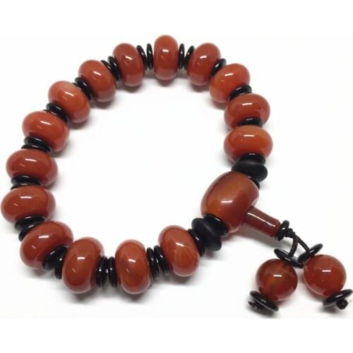 Top Selling Elastic Agate Bracelet Natural Agate Bracelet for Men and Women free shipping