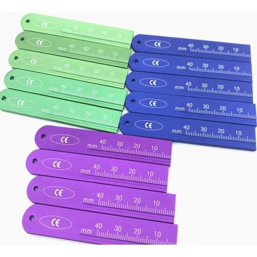 Dental Endo Rulers Span Measure Scale Endodontic made in ALUMINIUM