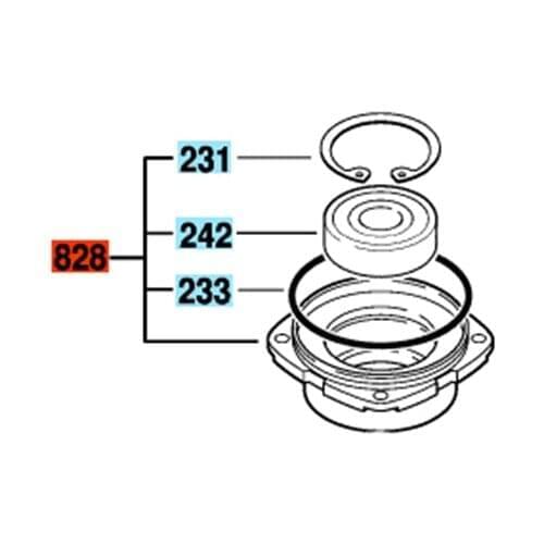 Bearing Flange for BOSCH GWS500 GWS9-125CS GWS9-125CM GWS9-125CE GWS9-150C 1347 1347A GWS7-115 GWS650 GEWS1348.0 1607000936