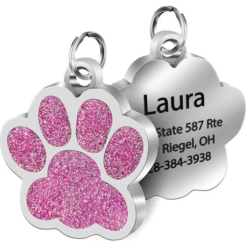 Customized Pet ID Tags Engraved Pet Name Number Address Cat Dog Collar Pet Pendant Puppy Cat Necklace Charm Collar Accessories