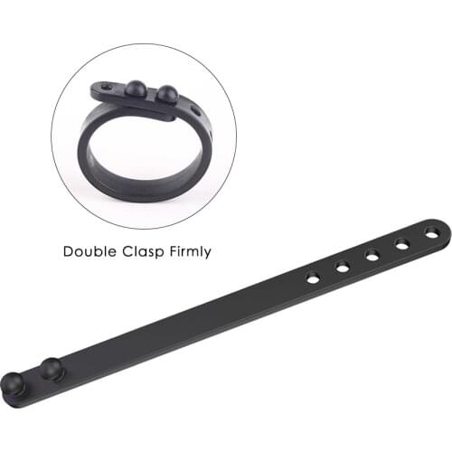 A penis lock ring that can adjust the size like a belt, can delay ejaculation, maintain an erection, and increase rigidity