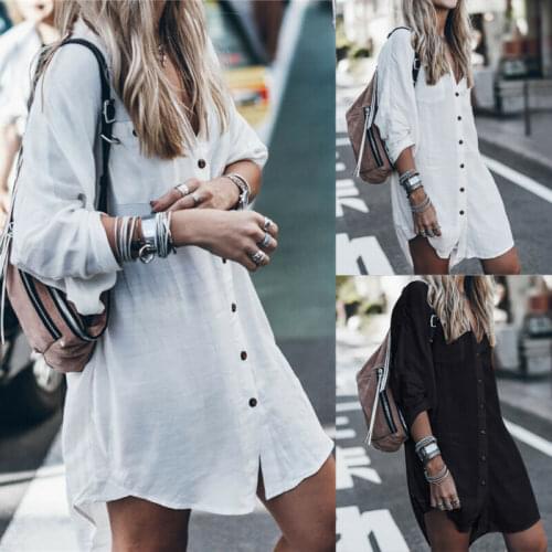 Summer New Long Blouse Blusas Shirts for Women Cardigan Outdoor Beach Cover Up Button Casual Sunscreen Blouse Top