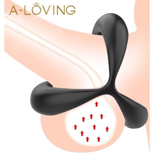 Silicone Cock Rings Male Penis Enlargement Erection Delay Ejaculation Trainer Penis Ring Chastity Belt Sex Toys for Adult Men