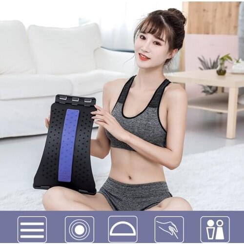 Back Massage Stretcher Equipment Back Massager Lumbar Strain Massage Belt Lumbar Orthotics Pain Relief Fitness Relax The Spine