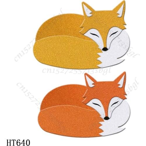 Lovely little fox Cutting dies - New Die Cutting And Wooden Mold,HT640 Suitable For Common Die Cutting Machines On The Market