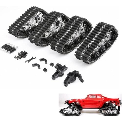 Rc Buggy Truck CNC Metal Snowmobile Tires Conversion Kit Track Fit For 1/5 Scale LOSI 5IVE-T 5T ROVAN LT Nitro Gasoline Toys Car