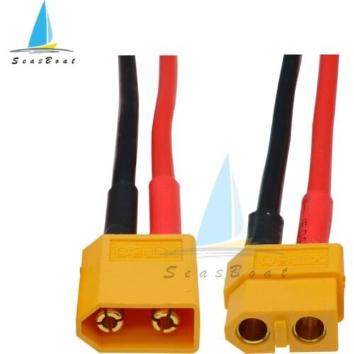 XT60 Battery Male Female Connector Plug with Silicon 14 AWG Wire for 7.4V 11.1V 14.8V 22.2V Battery