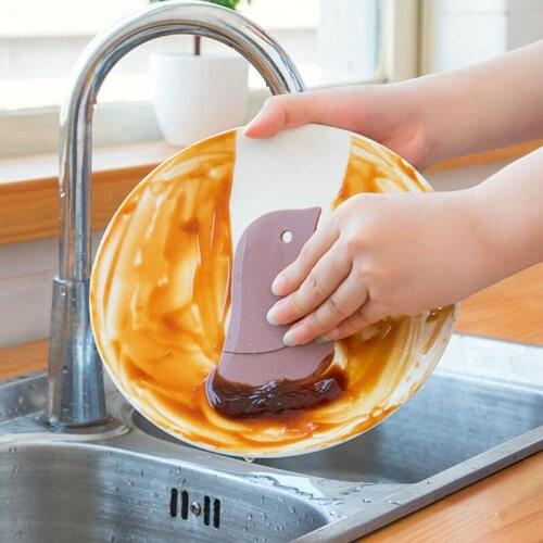 Kitchen Scraper Cleaning Tool Soft And Creative Scraper Multifunction Tool Oil Plate Scraper Cleaning Tool Kitchen Supplies New