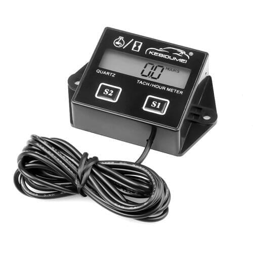 Digital Engine Tach Hour Meter Waterproof Tachometer Gauge Engine RPM LCD Display Wholesale For Motorcycle Stroke Engine Boat