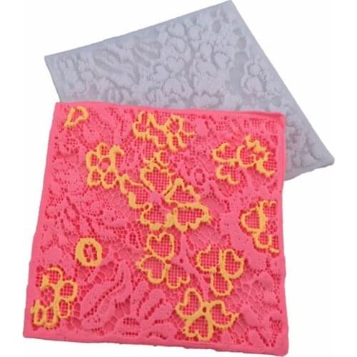 Fabric Flowers Lace Line Silicone Mold Cake Mold Silicone Baking Tools Kitchen Accessories Decorations Fondant DIY D403