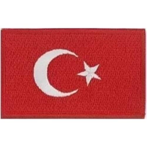 Turkey Turkey Turkish Flags Embroidered Rigging Patch Patch 3x5 Cm Red White