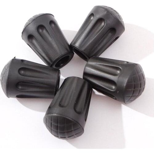 10pcs Trekking Pole Tip Walking Stick Cover Pad Tip Protectors Rubber Pads Buffer Replacement Tips End for Hiking equipment