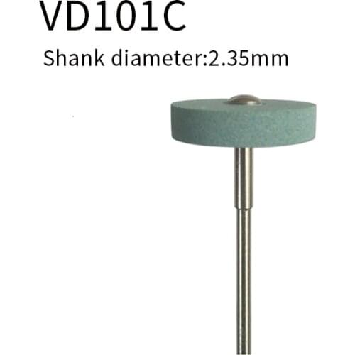 1pcs Dental diamond stone ceramic grinding grinder zirconia full ceramic crowns polisher polishing for 2.35mm VD101C/VD103C