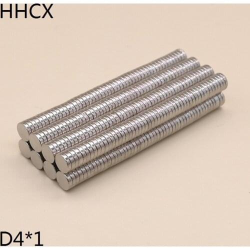 10 50 100 500PCS/LOT Magnet 4*1 Disc N35 NdFeB MAGNET 4x1 Neodymium Magnets 4 x 1 for speaker