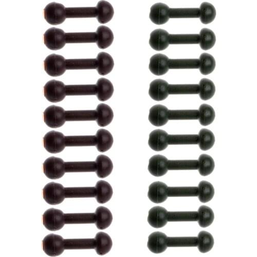 10Pcs Rubber Carp Fishing Beads Release Rig Leadcore Fishing Swivel Accessories