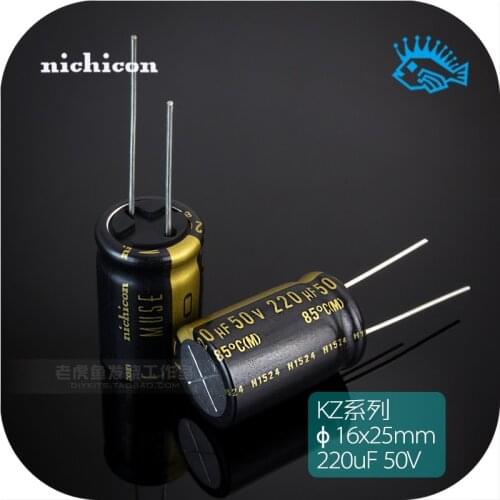 2pcs/20pcs 50V220uF 50V KZ MUSE Series Nichicon Japan Original Fever Audio Electrolytic Capacitor