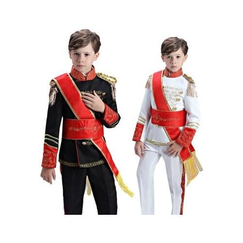 2021 Fashion Party Prom Boys Suit Children Prince Charming Performance Suit Set Kids Blazer Pants 2 Piece Tuxedos