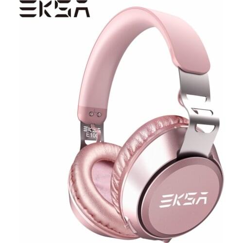 EKSA Wireless Headphones with Microphone E100 Bluetooth-compatible Headset Portable HIFI Stereo Earphones Handsfree For Phone