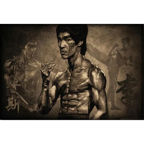 Bruce Lee Master Legend Kung Fu Star Art Silk Poster Print 24x36inch