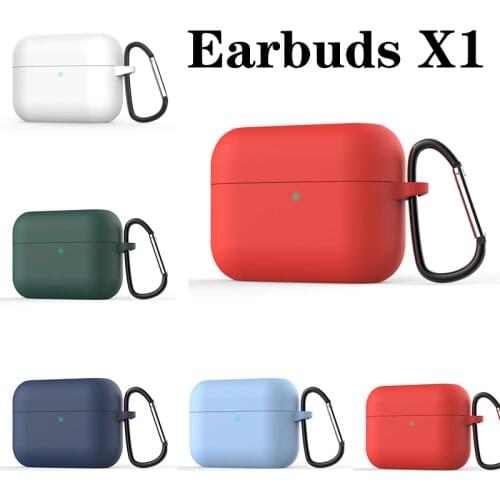 For Huawei Honor Choice Earbuds X1 TWS Wireless Bluetooth Earphones Cover for Honor EarbudsX1 Solid Color Non-slip Silicone Case