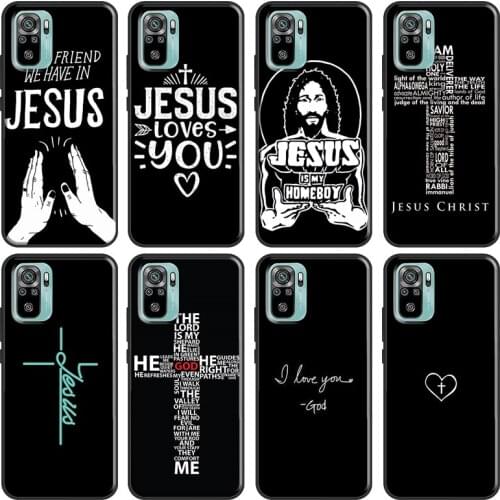 Faith Christian Religious Jesus For Xiaomi Redmi Note 9 8 Pro 8T 9S 7 6 K40 10 Pro Case For Redmi 9A 8A 7A 9T 9C 9 Coque